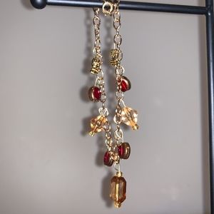 Gold Chain Charm Bracelet